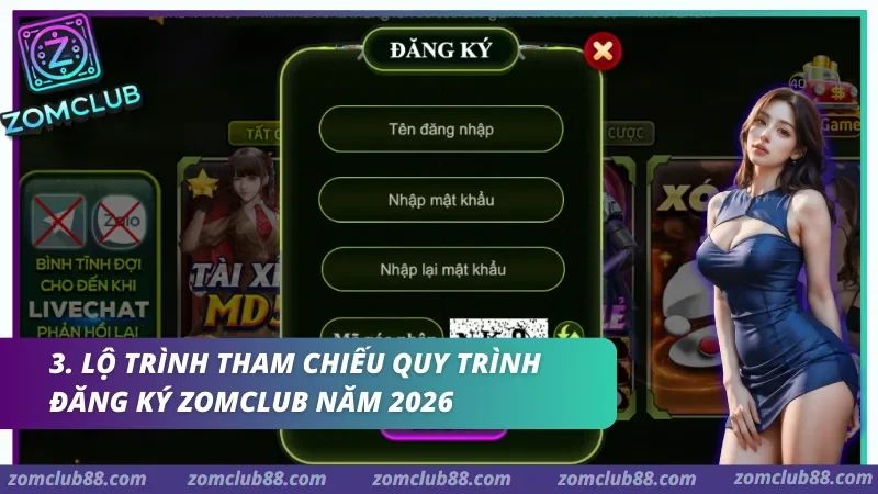 Các bước đăng ký tài khoản ZomClub trên web và app