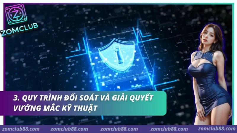 Quy trình xử lý yêu cầu hỗ trợ tại ZomClub: xác minh → cung cấp dữ liệu → phản hồi