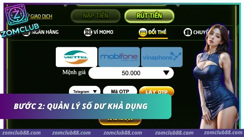 4 bước rút tiền ZomClub về ngân hàng chính chủ