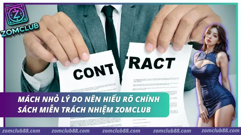 ZomClub miễn trừ trách nhiệm khi hội viên gian lận hoặc vi phạm điều khoản
